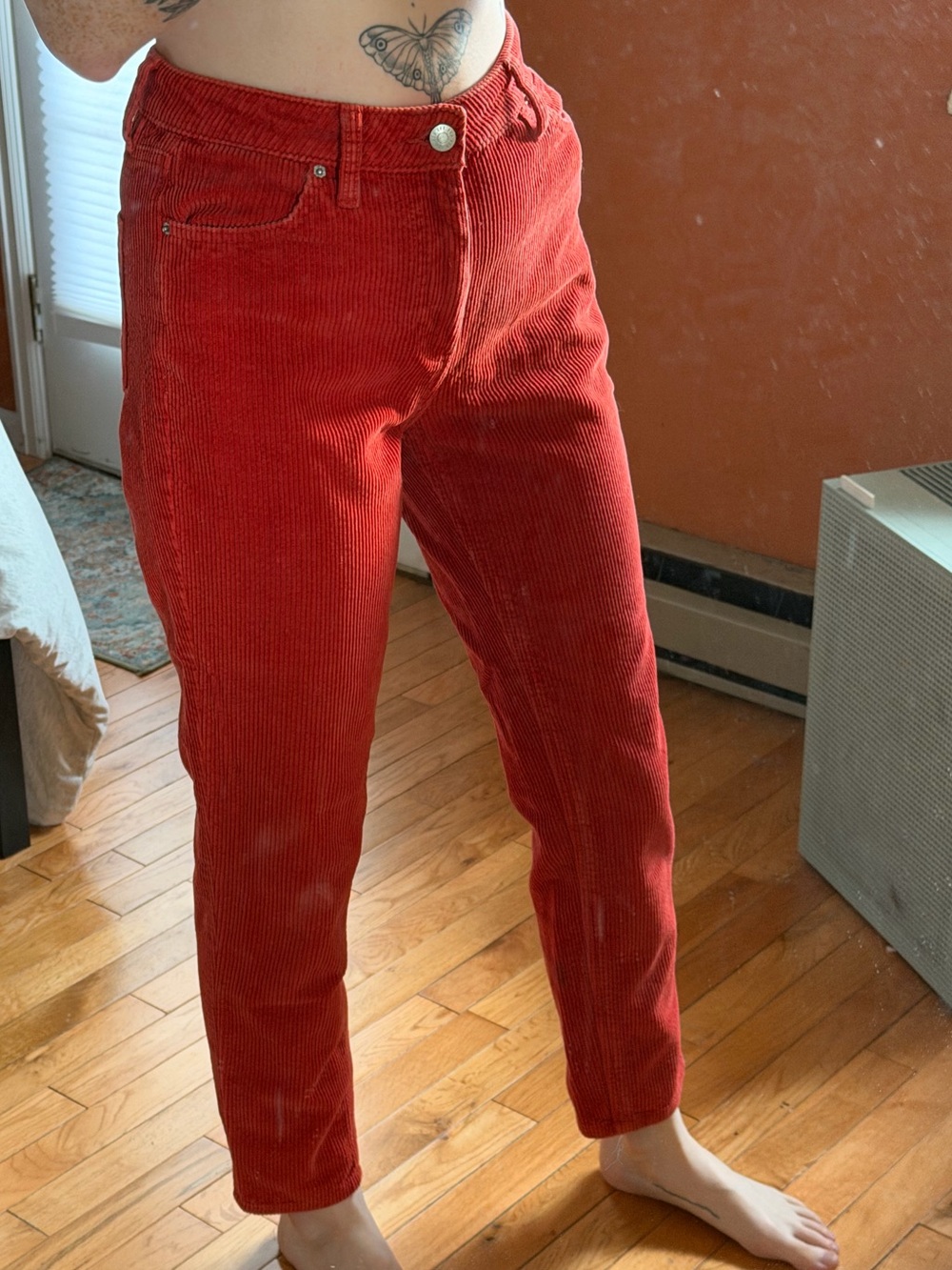 Women’s High-Rise Red Corduroy Jeans BDG Urban Outfitters